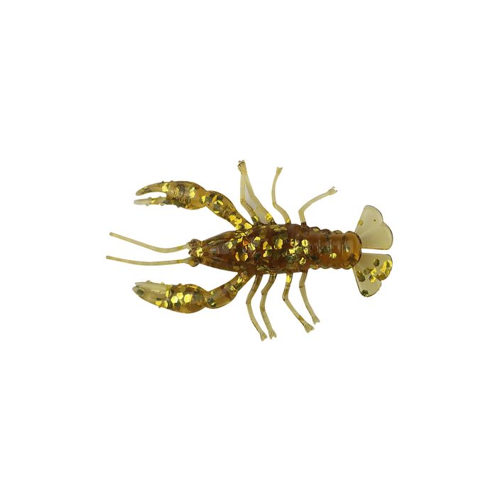Momeală de cauciuc Relax Crawfish 1 Standard 8 buc. Rootbeer-Gold Glitter CRF1-S 2