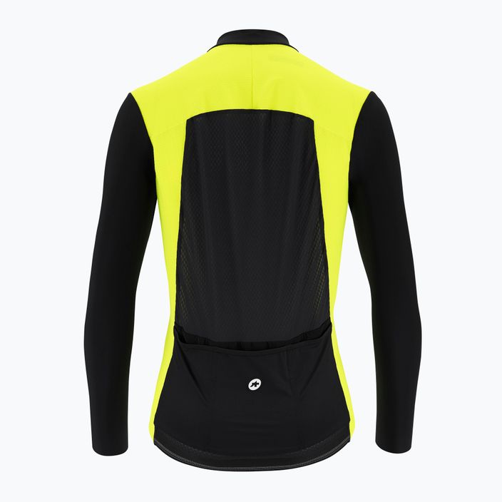 ASSOS Mille GTS C2 Primăvară Toamnă galben și negru jachetă de ciclism pentru bărbați 4
