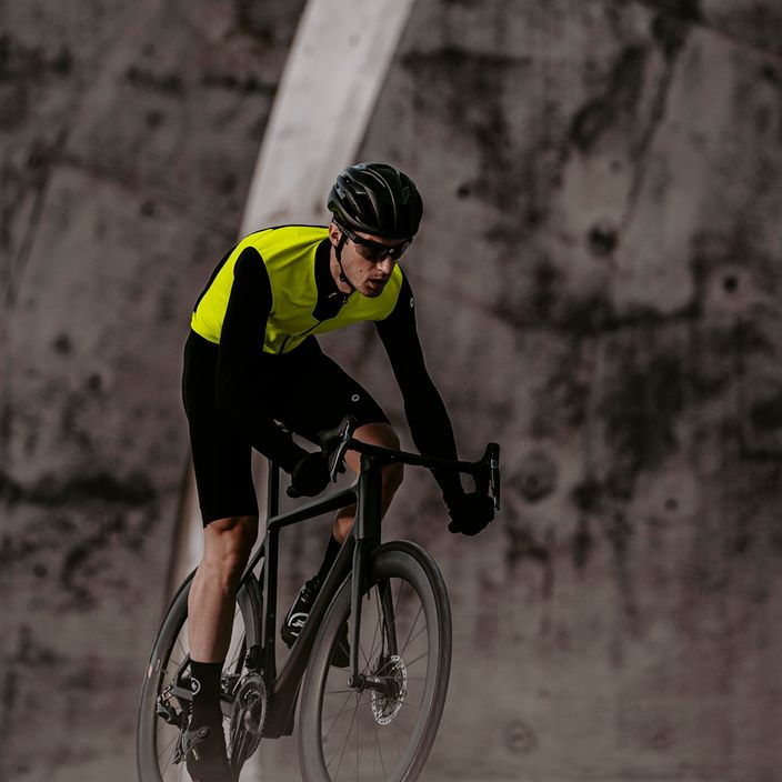 ASSOS Mille GTS C2 Primăvară Toamnă galben și negru jachetă de ciclism pentru bărbați 5