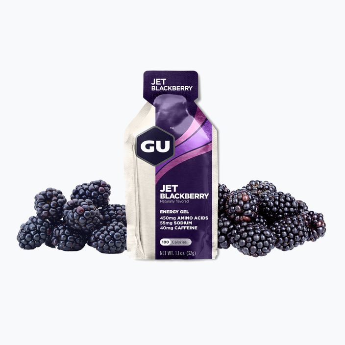 Gel energizant GU Energy Gel 32 g jet blackberry 2