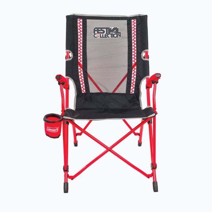 Coleman Festival Festival Bungee scaun de drumeție negru și roșu 2000032320 2