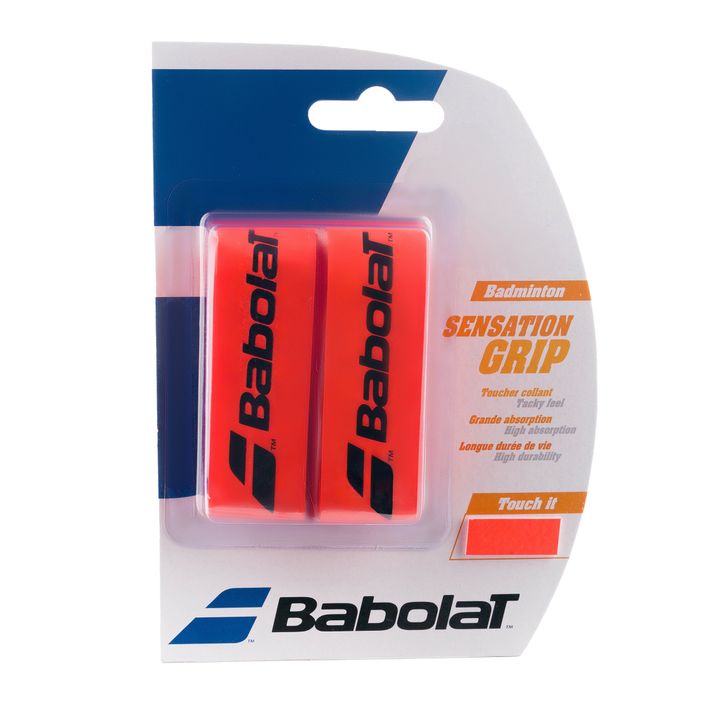 Manșoane pentru rachete de badminton BABOLAT Bad.Grip Sensation x2 roșu 154941 2