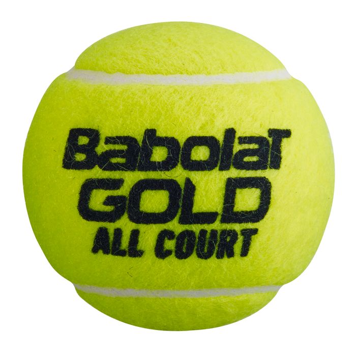 Set de mingi de tenis 4 buc. BABOLAT Gold All Court 4 galben 502085 2