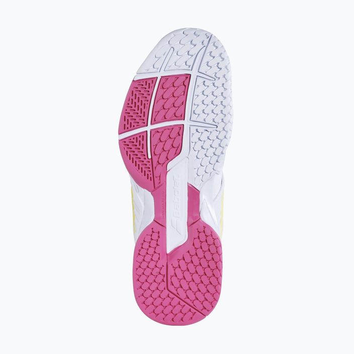 Pantofi de tenis pentru femei Babolat 21 Jet Mach 3 Clay alb/sulfur primăvară 13