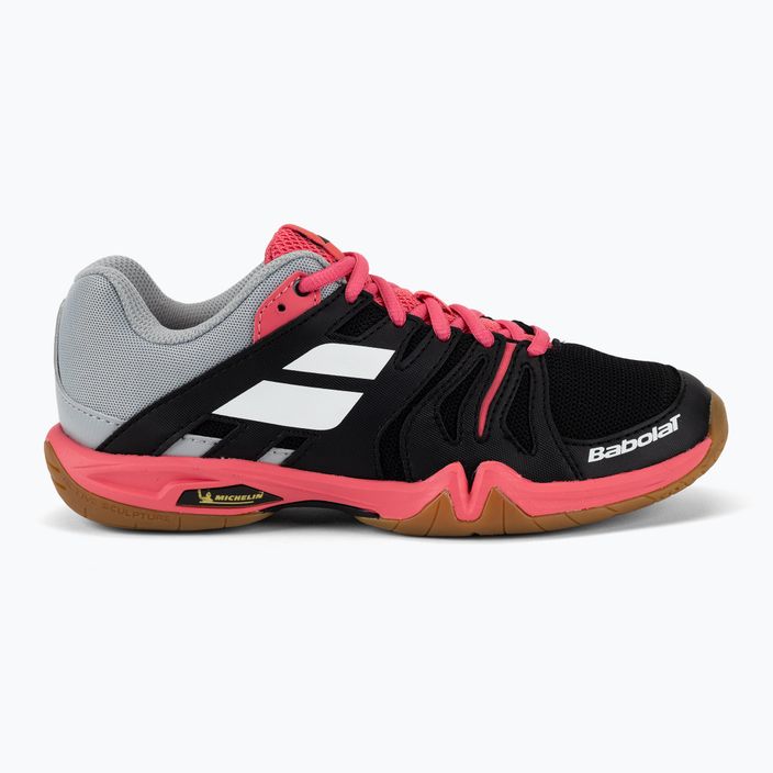 Pantofi de badminton pentru femei BABOLAT 22 Shadow Team negru/roz 31F2106 2