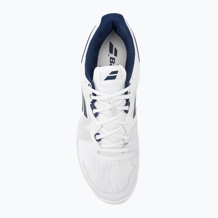 Pantofi de tenis Babolat SFX3 All Court alb/marin pentru bărbați SFX3 All Court alb/marin 6