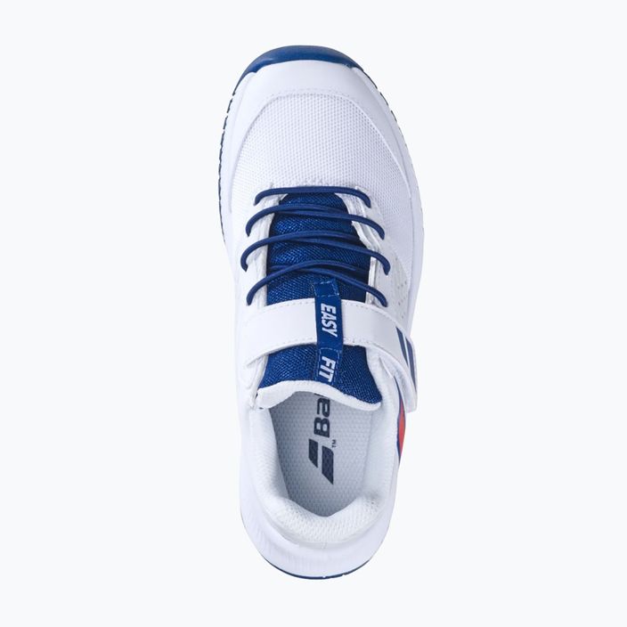 Babolat Pulsion All Court Kid pantofi de tenis alb/albastru de stat 14