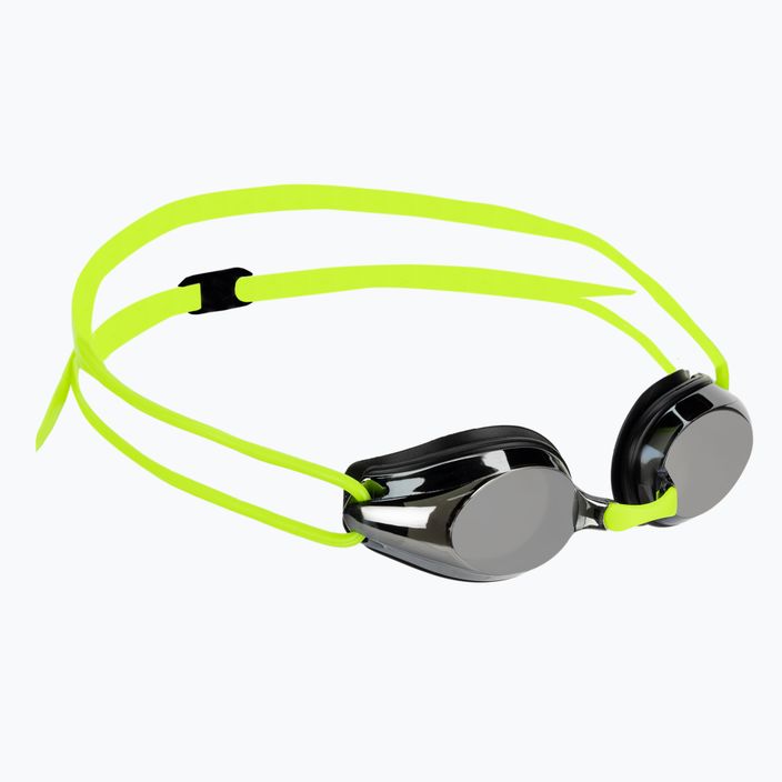 Ochelari de înot pentru copii arena Tracks JR Mirror silver/black/fluoyellow