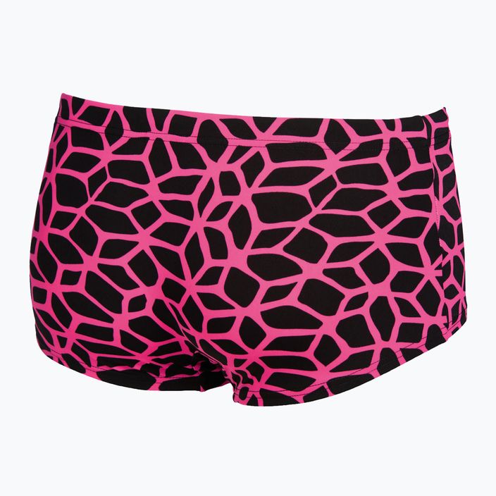 Pantaloni scurți de înot cu talie joasă pentru bărbați arena Carbonics negru/roz 000053 5