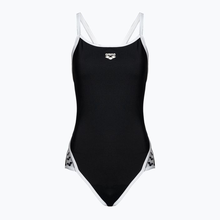 Costum de înot dintr-o bucată pentru femei arena Team Stripe Super Fly Back One Piece negru 001195/501
