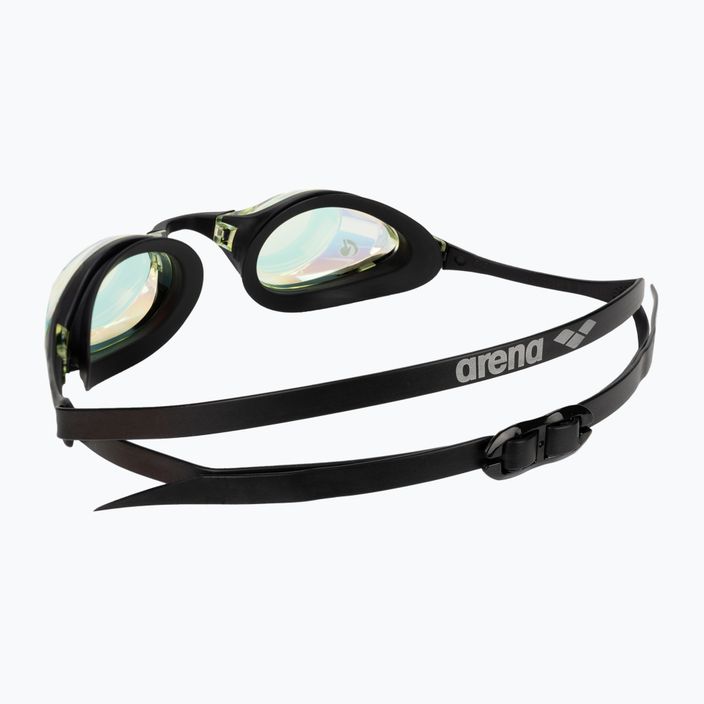Ochelari de înot Arena Cobra Swipe Mirror galben cupru/negru 004196/350 4