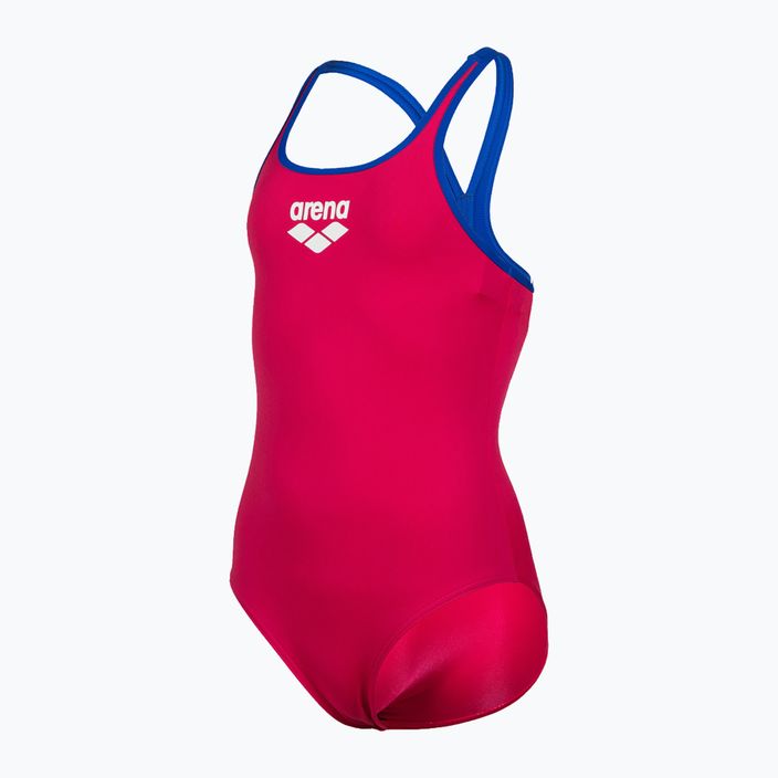 Costum de înot dintr-o bucată pentru copii arena Biglogo Swim Pro Back One Piece roz 001332/980 4