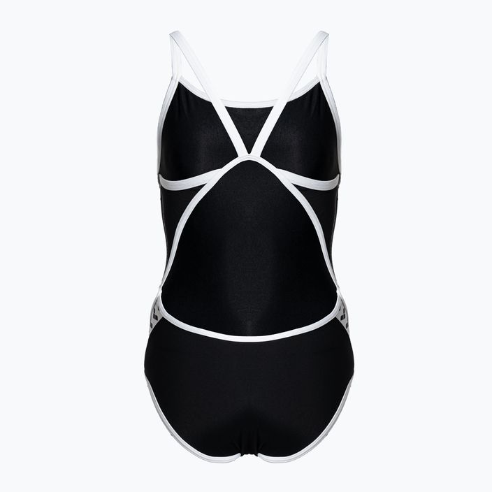 Costum de înot dintr-o bucată pentru femei arena Icons Super Fly Back Solid negru 005036/501 2