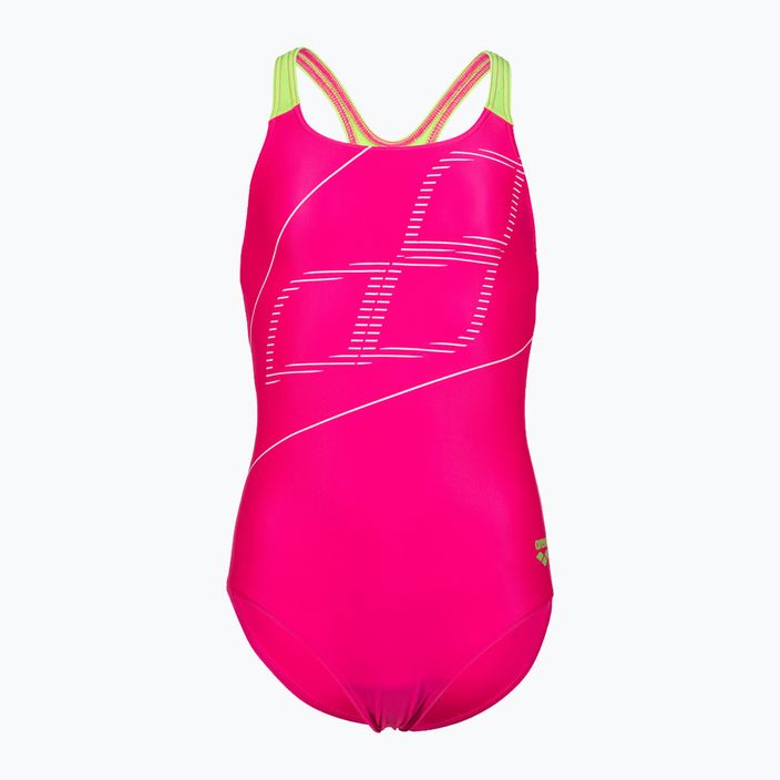 Costum de înot dintr-o bucată pentru copii arena Swim Pro Back Logo roz 005539/760 4