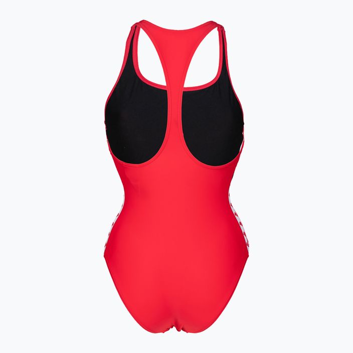 Costum de înot dintr-o bucată pentru femei arena Icons Racer Back Solid roșu 005041/450 6