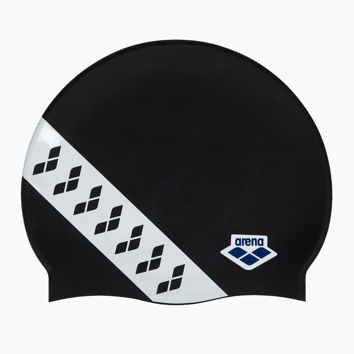 Șapcă de înot Arena Icons Team Stripe negru și alb 001463 2
