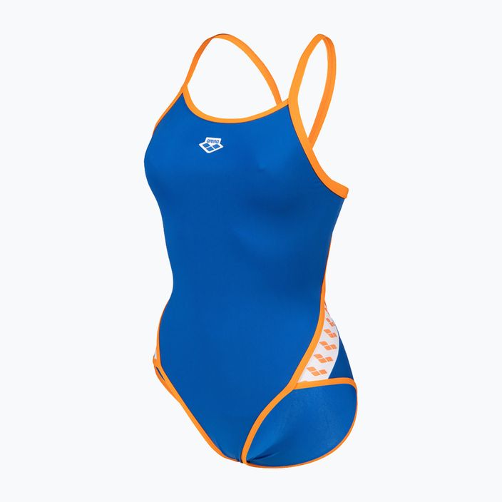 Costum de baie o piesă pentru femei arena Icons Super Fly Back Solid albastru/portocaliu 005036/751 2