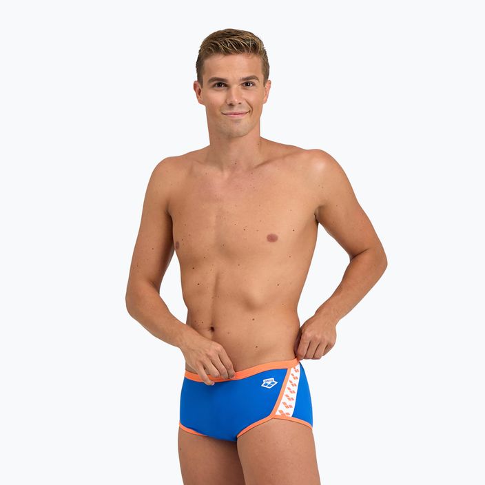 Bărbați arena Icons Swim Low Waist Short Solid albastru 005046/751 slip de înot pentru bărbați 5