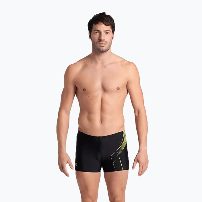 Boxeri de baie pentru bărbați Arena Dive Swim Short black/soft green