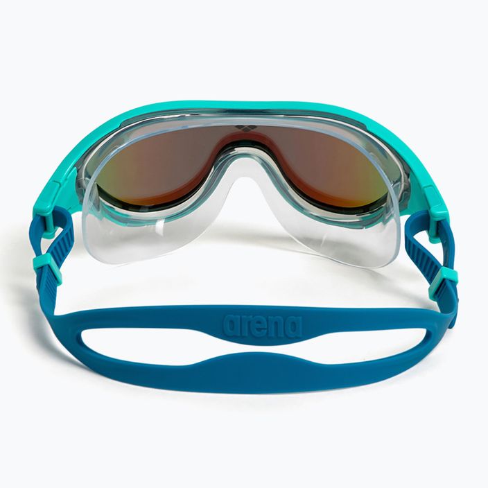Mască de înot arena The One Mask Mirror blue/water/blue cosmo 3