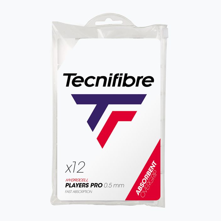 Învelișuri de tenis Tecnifibre Pro Players 12 buc. white