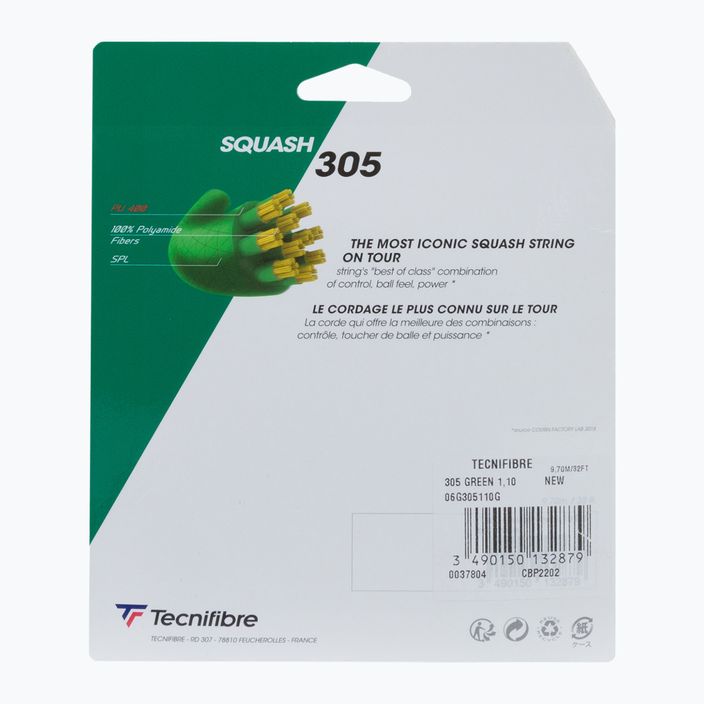 Tecnifibre squash string 305 Set verde 06G305110V 2