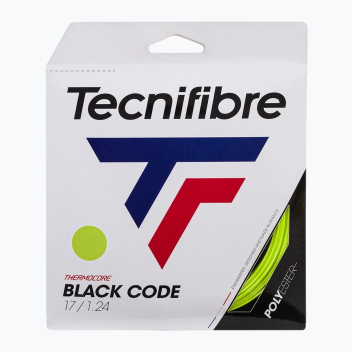 Coardă de tenis Tecnifibre Black Code yellow 04GBL124XV