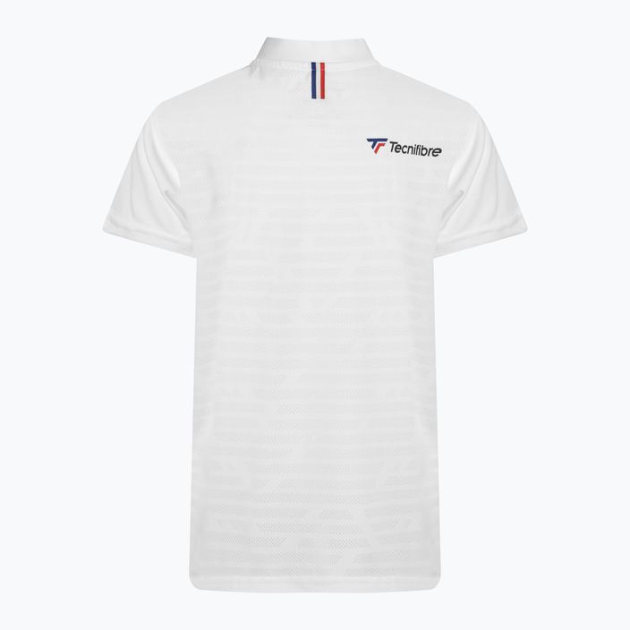 Tricoul de tenis pentru copii Tecnifibre Polo alb 22F3VE F3 2