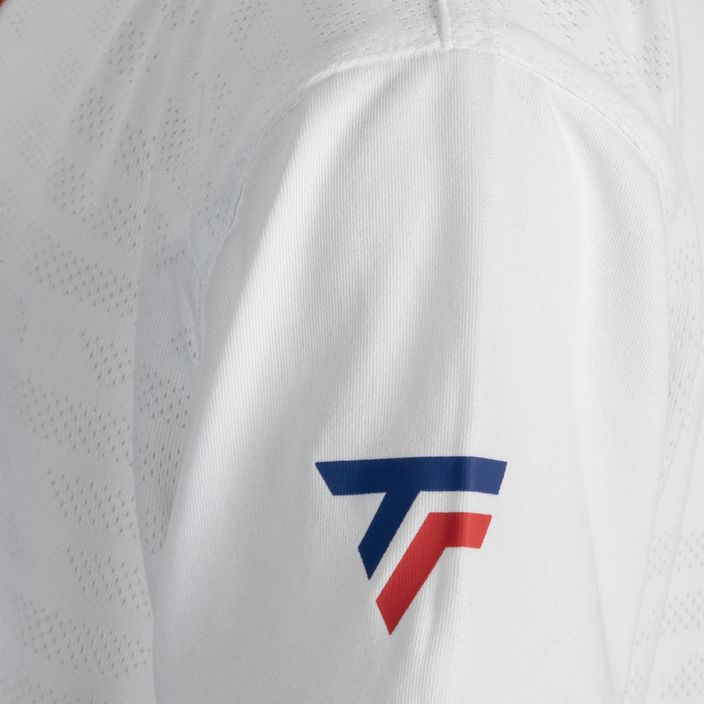 Tricoul de tenis pentru copii Tecnifibre Polo alb 22F3VE F3 5