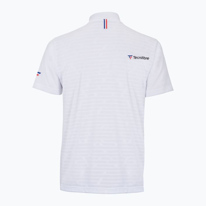 Tricoul de tenis pentru copii Tecnifibre Polo alb 22F3VE F3 7