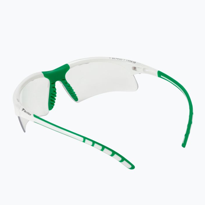 Tecnifibre ochelari de squash alb/verde 54SQGLWH21 2