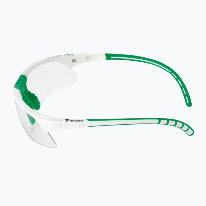 Tecnifibre ochelari de squash alb/verde 54SQGLWH21 4
