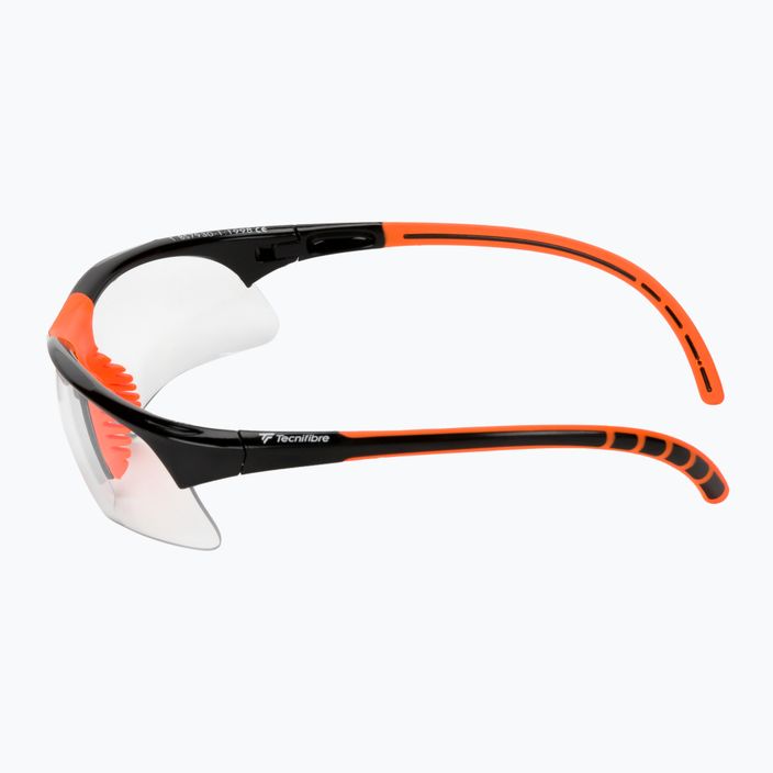 Tecnifibre ochelari de squash negru-portocaliu 54SQGLBK21 4