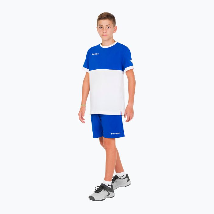 Tricou de tenis pentru copii Tecnifibre Stretch alb 22F1ST F1 3