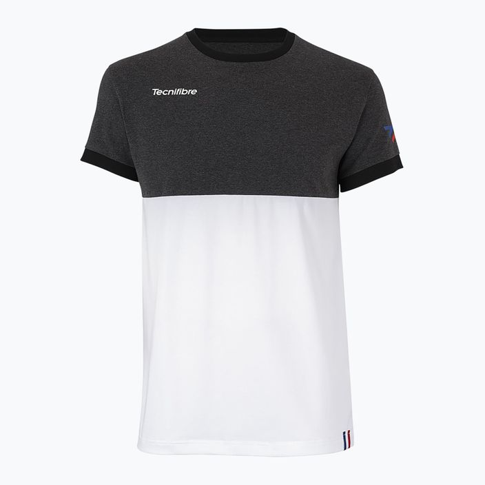 Tecnifibre Stretch tricou de tenis alb și negru pentru copii 22F1ST F1 6