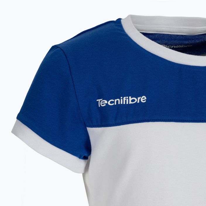 Tecnifibre Stretch alb și albastru tricou de tenis pentru copii 22LAF1 F1 3
