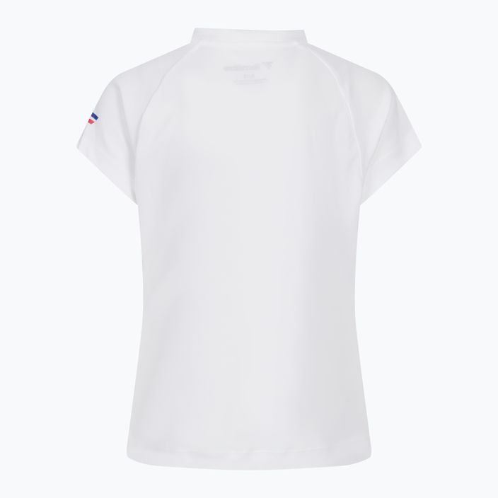 Tricou de tenis pentru copii Tecnifibre F2 Airmesh alb 22LAF2RO0B 2