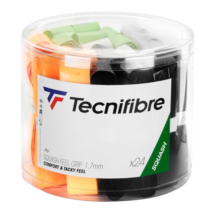 Înveliș pentru rachetă de squash Tecnifibre Squash Feel Grip Box 24 buc. multicolour 2