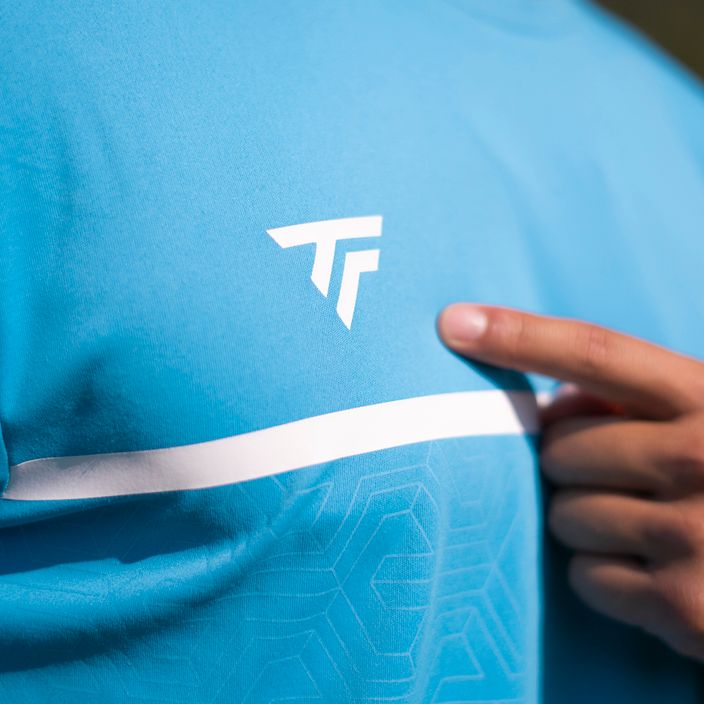 Tricou de tenis pentru bărbați Tecnifibre Team Tech Tee albastru 22TETEAZ35 7