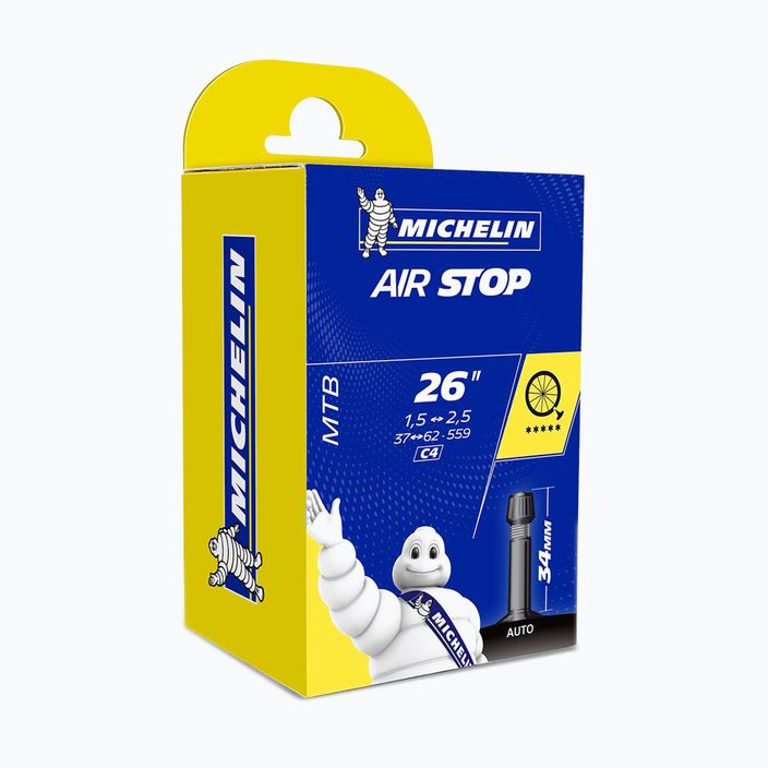 Michelin Air Stop Auto-Sv 34mm cameră de aer pentru bicicletă 125194 negru 00082289 3