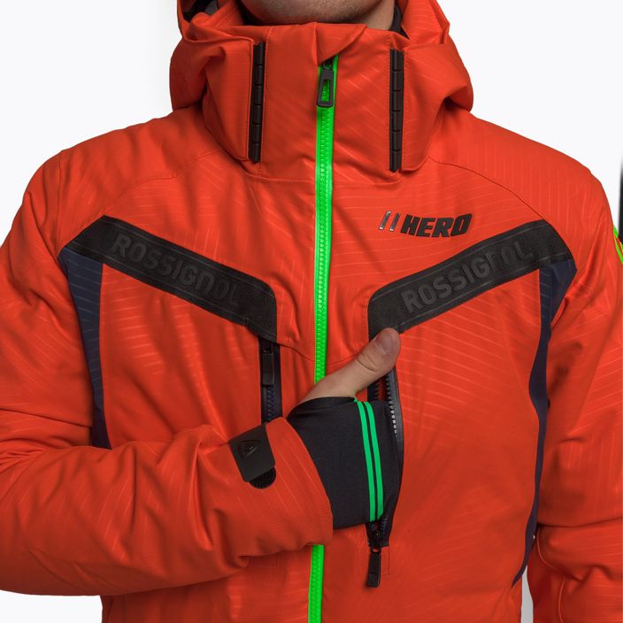 Jachetă de schi pentru bărbați Rossignol Hero Aile Jkt neon red 10