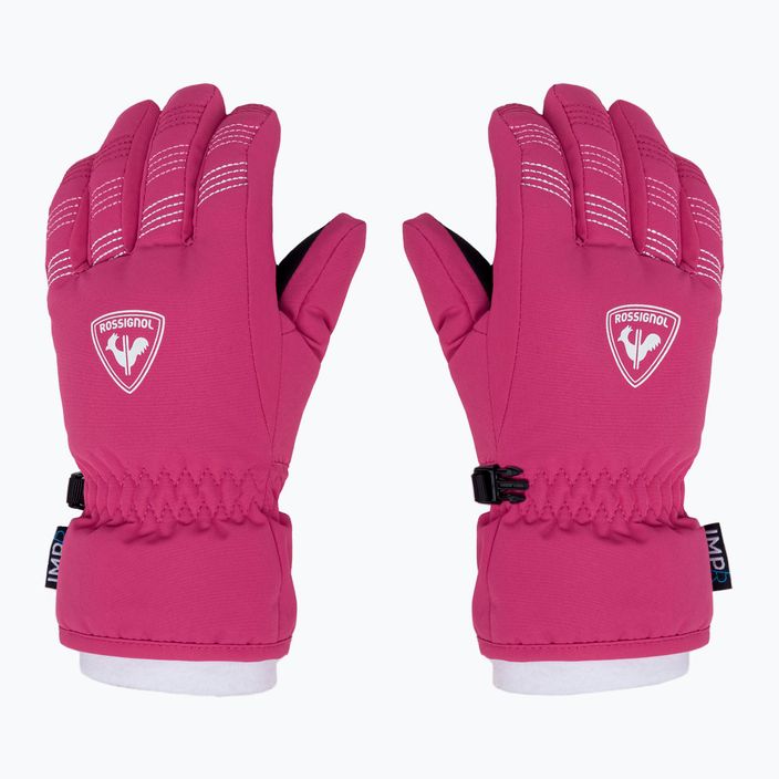 Mănuși de schi pentru copii Rossignol Jr Popy Impr G pink fushia 2