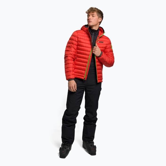 Jachetă de schi pentru bărbați Rossignol Verglas Hero Hood, roșu, RLJMJ83 2