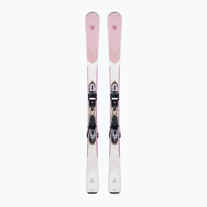 Schiuri de coborâre pentru femei Rossignol Experience 76 + XP10 pink/white