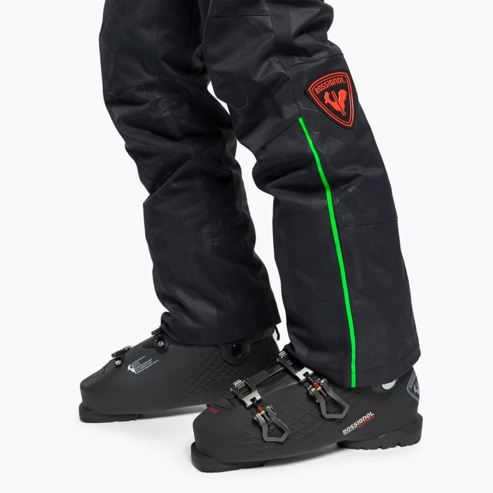 Pantaloni de schi pentru bărbați Rossignol Hero Ski black/green 4