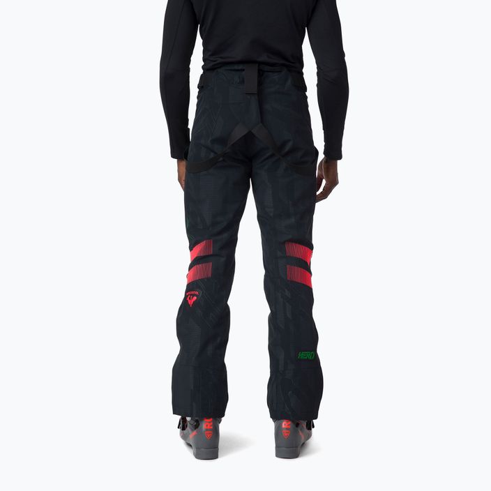 Pantaloni de schi pentru bărbați Rossignol Hero Course black/red 2
