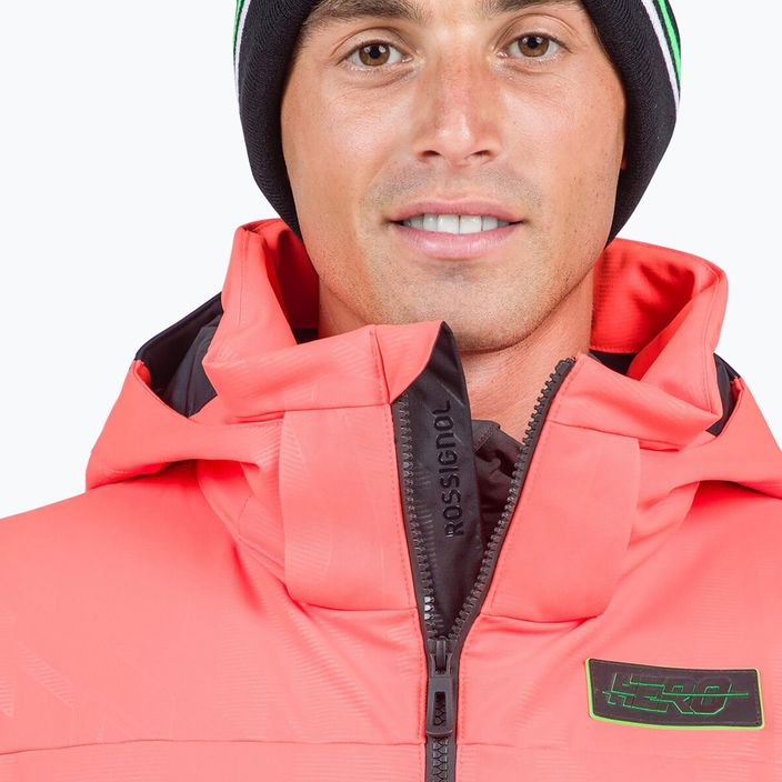 Jachetă de schi Rossignol Hero Depart roșu neon pentru bărbați Rossignol Hero Depart 10