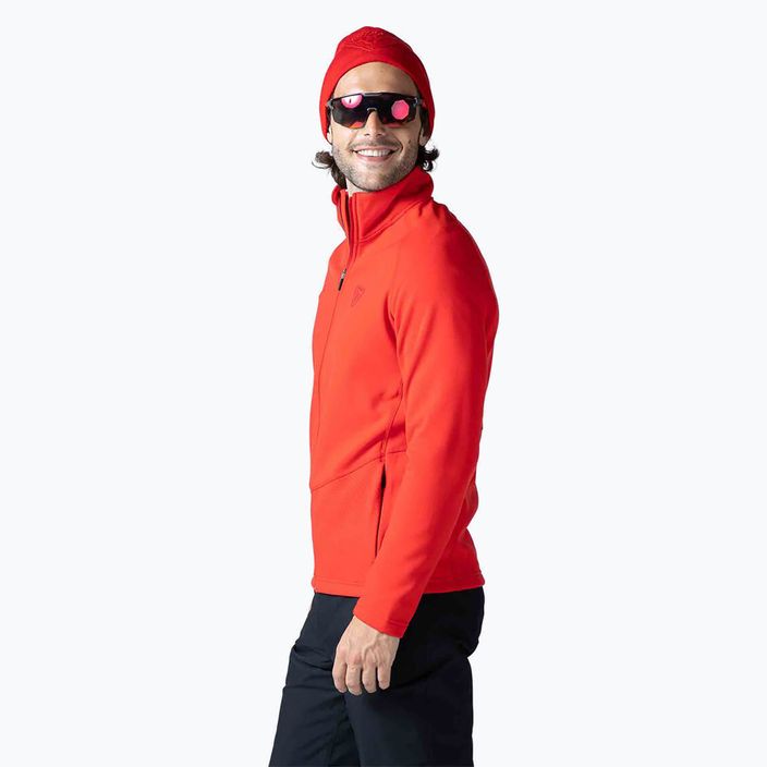Bărbați Rossignol Classique Clim sport sport roșu de schi pulover de bărbați 3