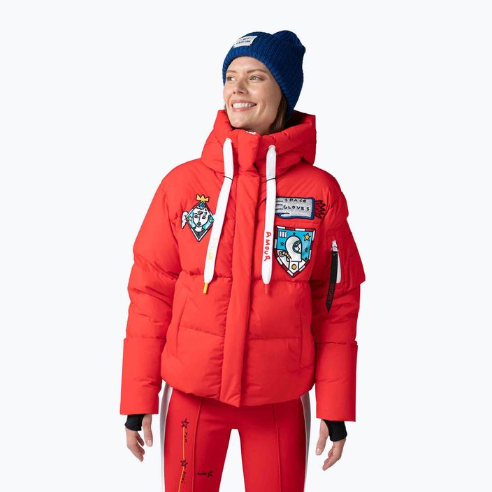 Jachetă de schi pentru femei Rossignol Modul Down Bomber roșu
