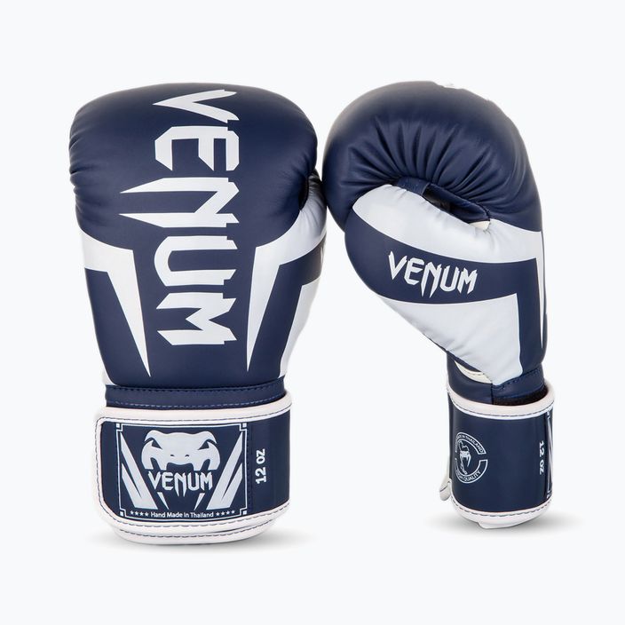 Venum Elite mănuși de box alb-albastre și albe 1392 9